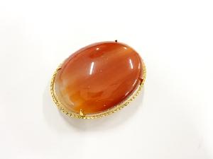 アンティーク　瑪瑙帯留め